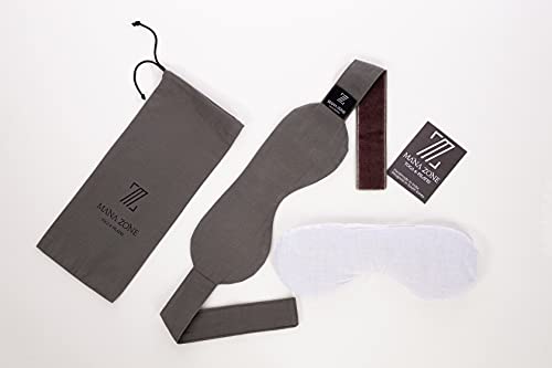 Mana Zone Eye Pillow - Weighted and Scented with Lavender Flax Seeds which Deepens Sleep and Relieves Stress