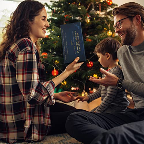 Valitic Aromatherapy Shower Steamers for Stress Relief and Relaxation - Gifts for Women Mom Birthday 8 Natural Essential Fizzies Shower Bombs - 4 Scents - Lavender, Eucalyptus, Citrus, and Peppermint