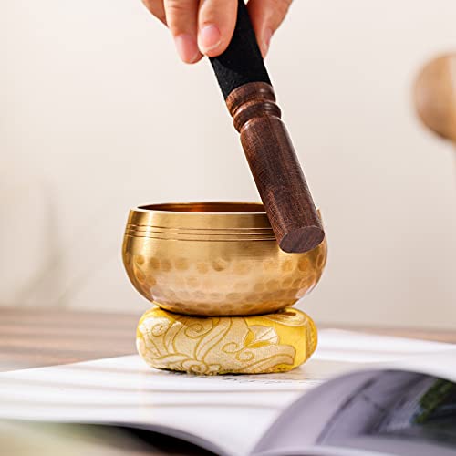 DomeStar Tibetan Singing Bowl Set, Sound Bowl Meditation Bowl Meditation Bowl for Healing and Mindfulness Sound Bowl