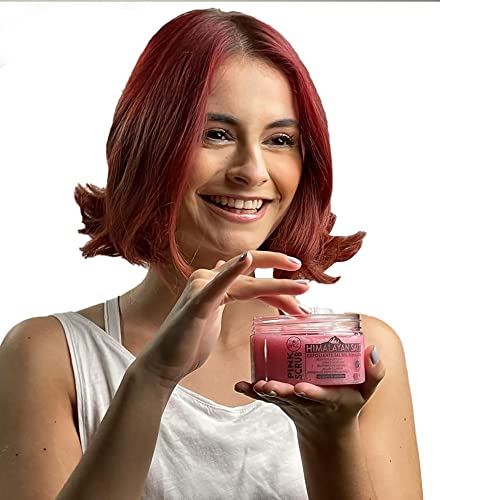 Natural Himalayan Pink Salt Scrub Exfoliator For Face And Body By BACC Beauty And Care - Natural Exfoliant | Anti-aging | Deep Cleansing | Moisturizing | Almond Oil Scent 10 Oz