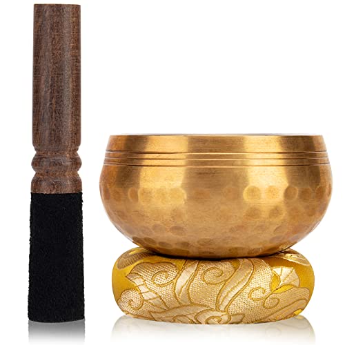 DomeStar Tibetan Singing Bowl Set, Sound Bowl Meditation Bowl Meditation Bowl for Healing and Mindfulness Sound Bowl