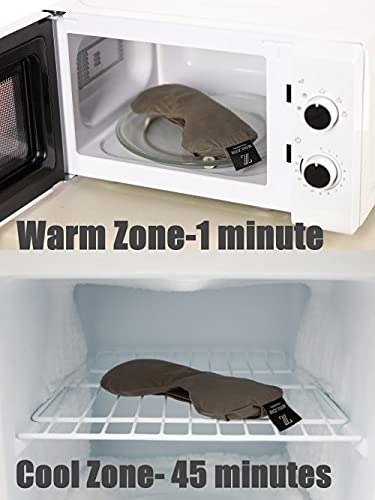 Mana Zone Eye Pillow - Weighted and Scented with Lavender Flax Seeds which Deepens Sleep and Relieves Stress