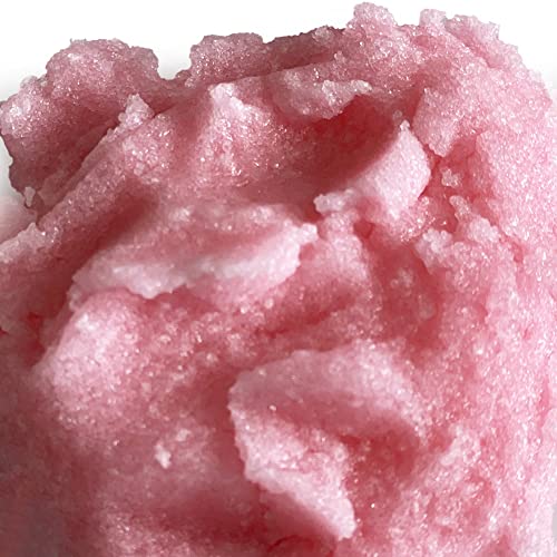 Natural Himalayan Pink Salt Scrub Exfoliator For Face And Body By BACC Beauty And Care - Natural Exfoliant | Anti-aging | Deep Cleansing | Moisturizing | Almond Oil Scent 10 Oz