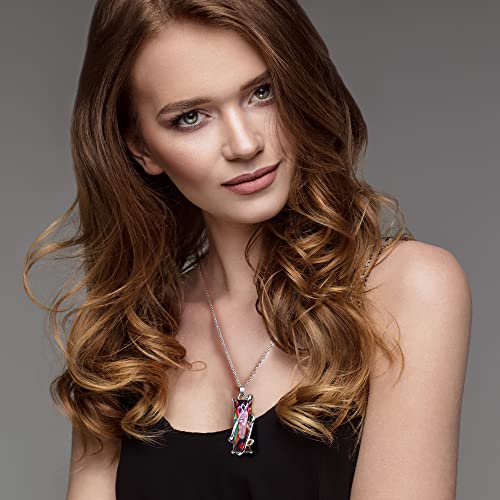 14 Pcs Vintage Crystal Pendant Necklaces for Women Girls Chakra Healing Carnelian Necklace Bohemian Retro Sunflower Necklace Sun and Moon Pendants