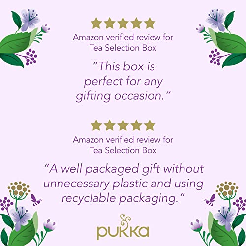 Pukka Herbal Tea Sampler, Organic Tea, Eco-friendly, Self Care Gift Box, 45 Tea Bags, 9 Flavors