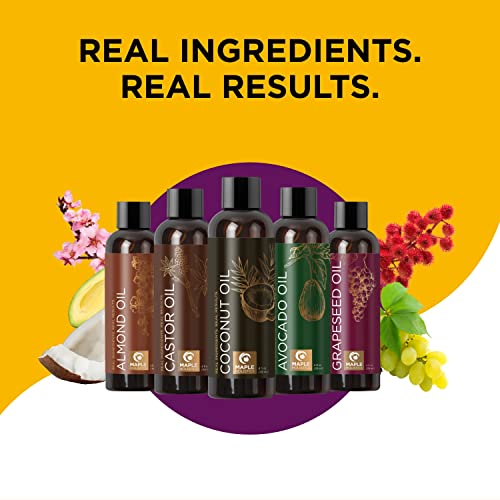 Pure Carrier Oils for Essential Oils - DIY Skin Care Set with Hair Oils Skin Oils for Body Care Moisturizers for Face and Body plus Nail Care - Anti Aging Skin Care DIY Beauty Products Carrier Oil Set