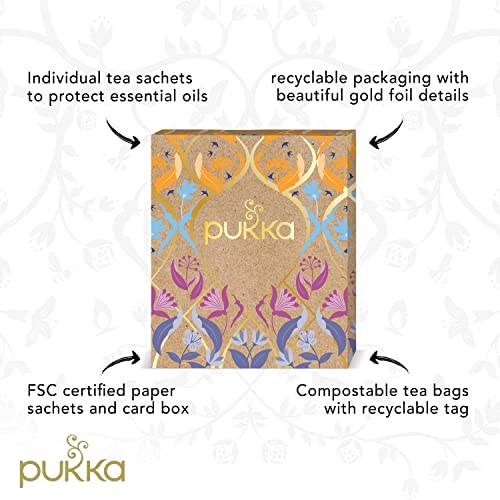 Pukka Herbal Tea Sampler, Organic Tea, Eco-friendly, Self Care Gift Box, 45 Tea Bags, 9 Flavors