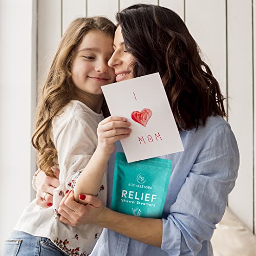 BodyRestore Shower Steamers Aromatherapy - 15 Pack Shower Bombs for Women, Eucalyptus Shower Tablets for Nasal Congestion, Essential Oil Stress Relief and Relaxation Bath Gifts for Women and Men