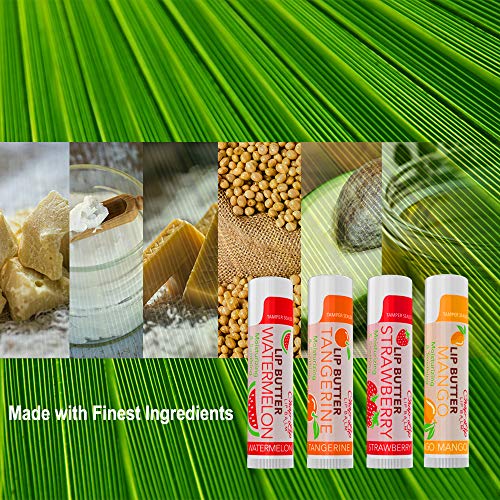 CHAP-LIP Lip Balm 60 Ct. with Fruit Flavors, Cocoa Butter, Coconut Oil | Moisturizing Vitamin E & Total Hydration Treatment & Soothing Lip Therapy