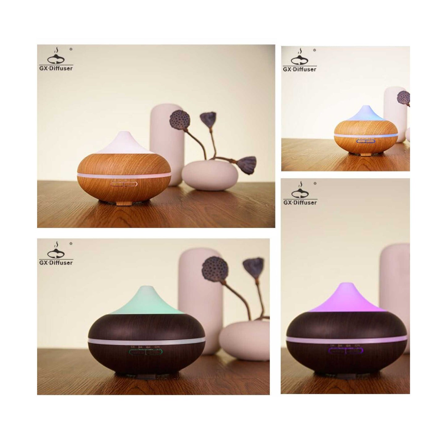 500ml Essential Oil Aroma Oils Diffuser | Electric Aromatherapy Mist Humidifier