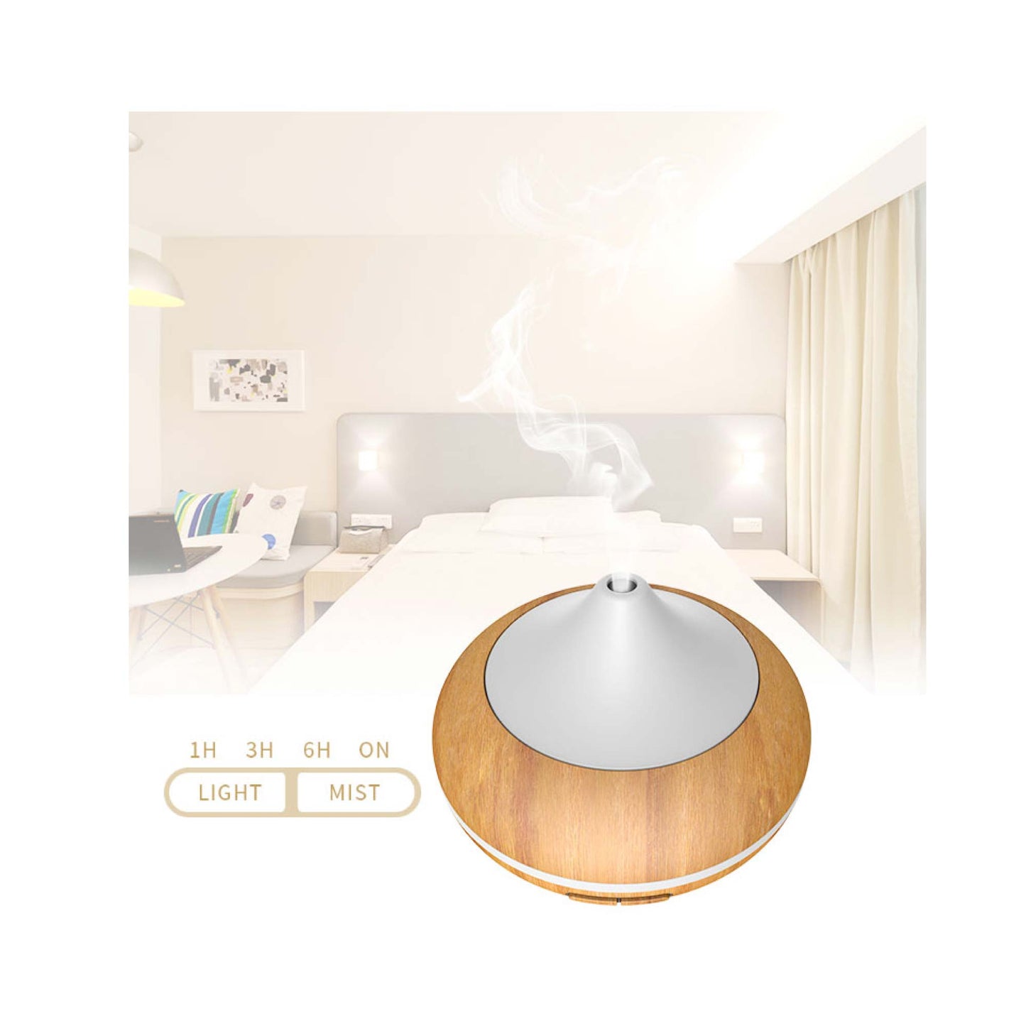 500ml Essential Oil Aroma Oils Diffuser | Electric Aromatherapy Mist Humidifier