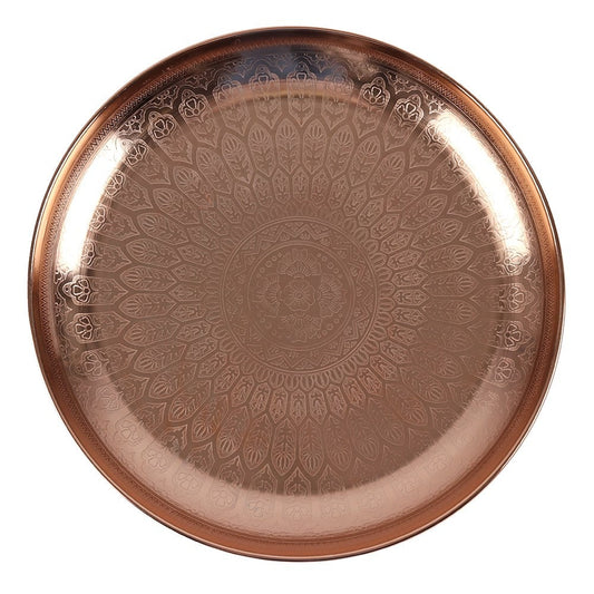 Copper Tone Decorative Ornament Tray