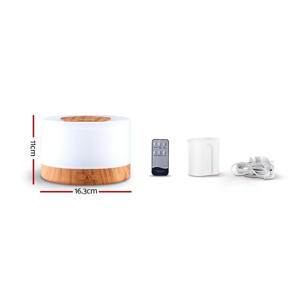 Aroma Diffuser Aromatherapy LED Night Light 500ml Remote Control