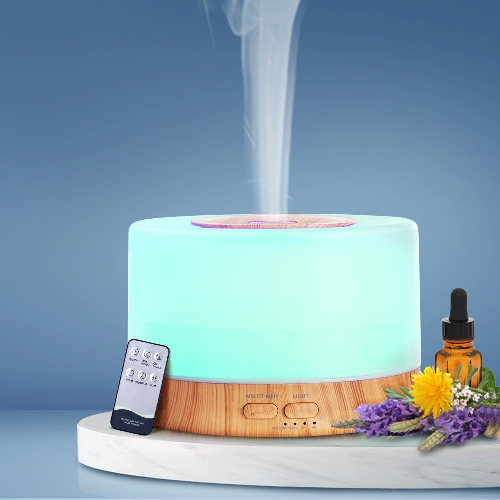 Aroma Diffuser Aromatherapy LED Night Light 500ml Remote Control