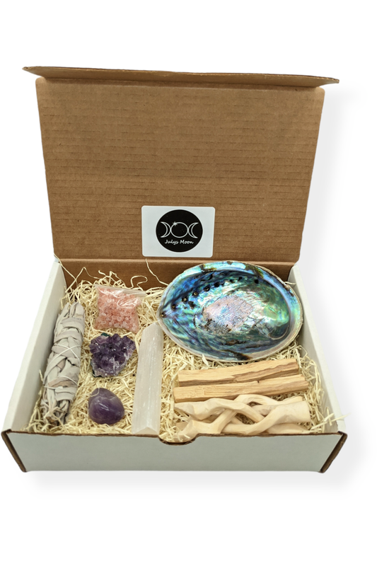 Smudge kit with Amethyst crystals